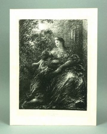 Lithographie Fantin-Latour - Duo des Troyens (6º planche)