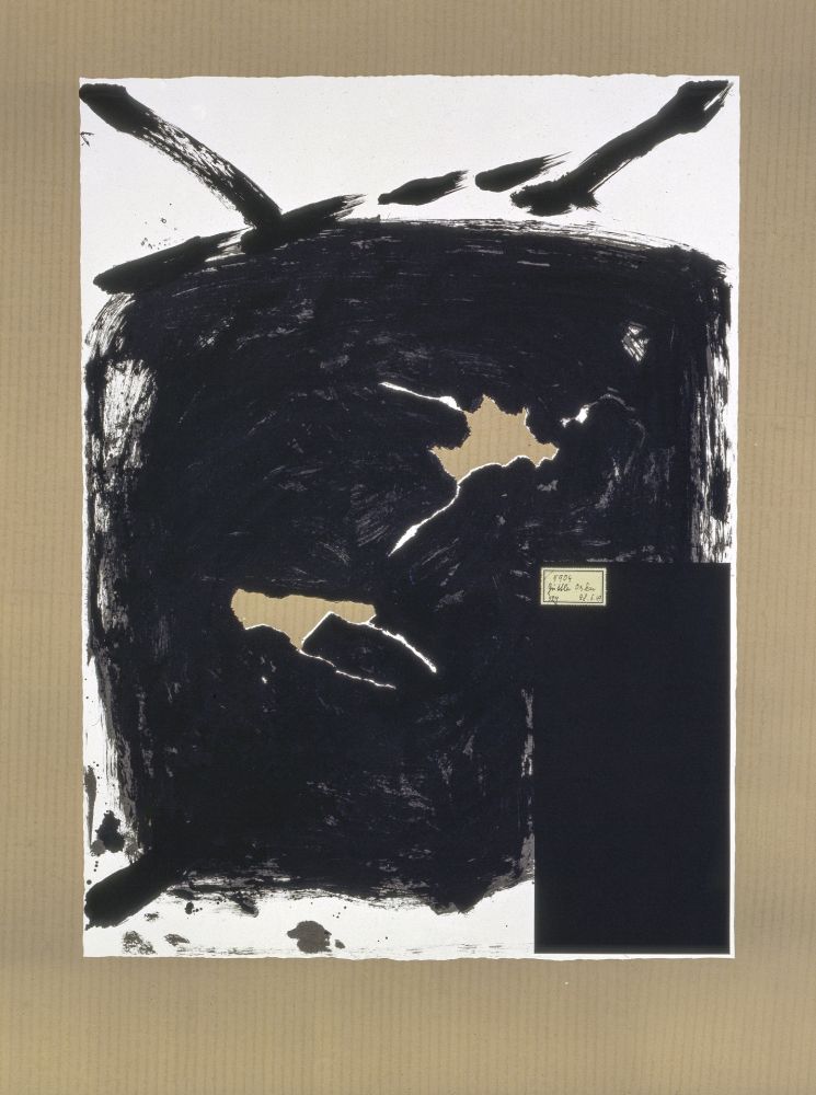 Lithographie Tàpies - Déchirure 