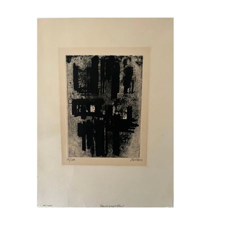 Lithographie Soulages - Eau-Forte IV (1957) 