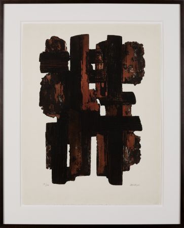 Gravure Soulages - Eau-Forte IX
