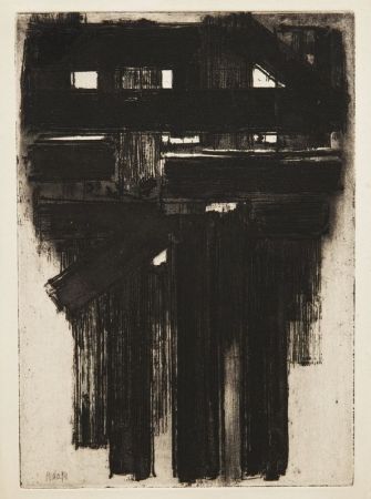 Eau-Forte Soulages - Eau-forte n° III