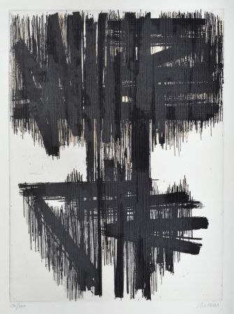 Eau-Forte Soulages - Eau-forte n° VI