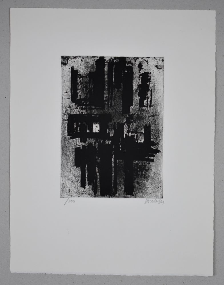 Eau-Forte Soulages - Eau-forte n°IV