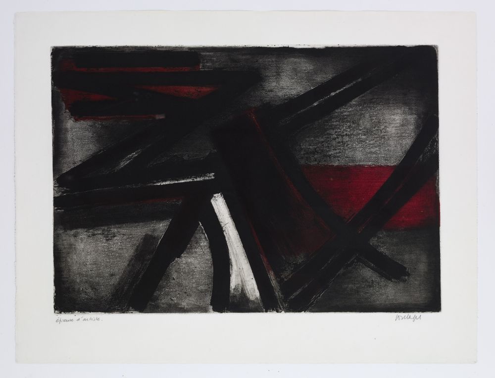 Eau-Forte Soulages - Eau Forte 2