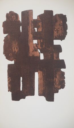 Lithographie Soulages - Eau Forte IX