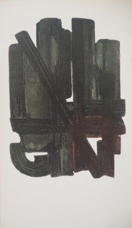 Lithographie Soulages - Eau Forte VIII