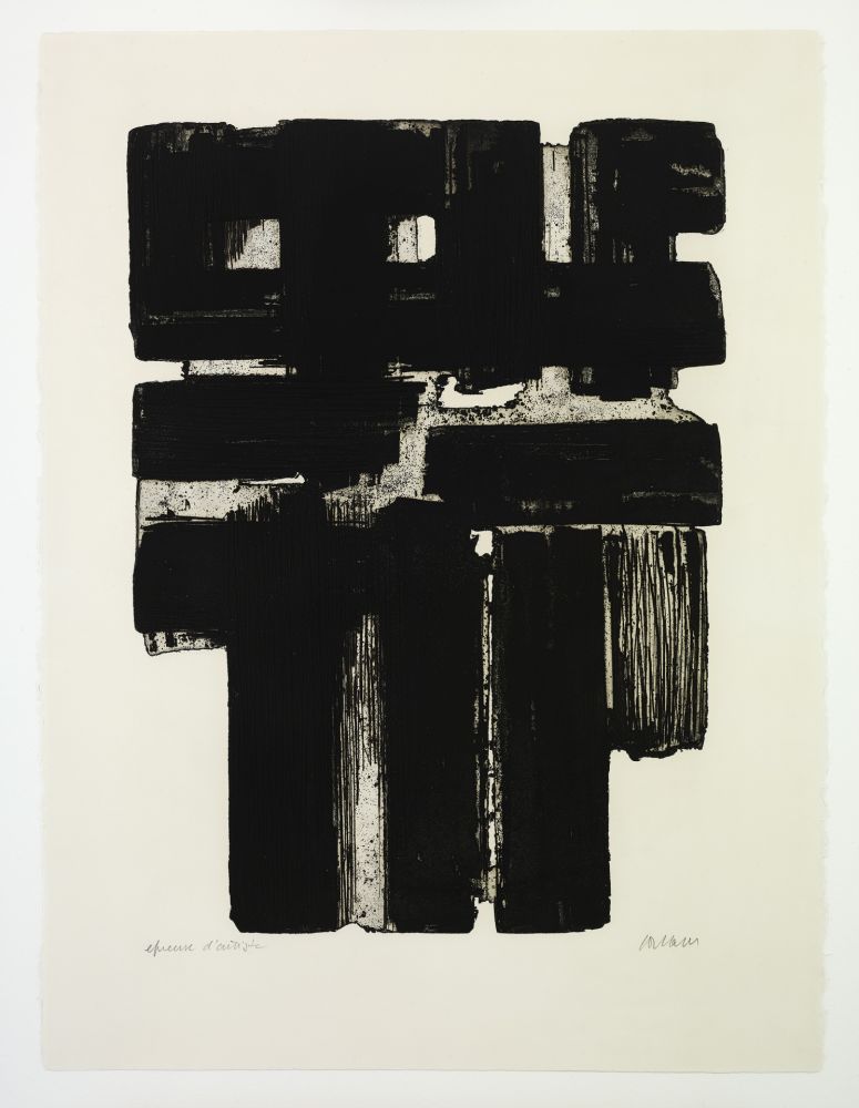 Eau-Forte Soulages - Eau Forte X b