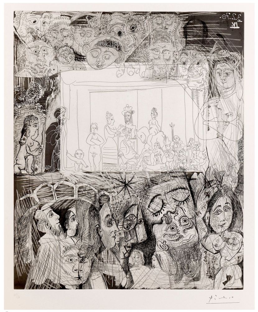 Gravure Picasso -  Ecce Homo, d'Après 