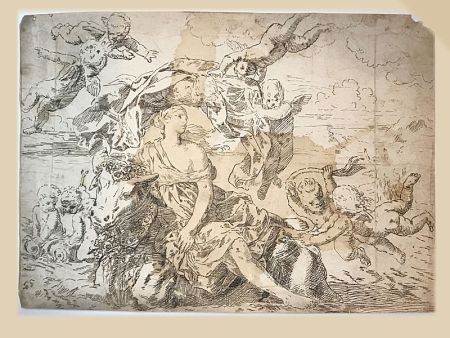 Aucune Technique Anonyme - Ecole italienne, XVIIIe.  L'Enlèvement d'Europe
