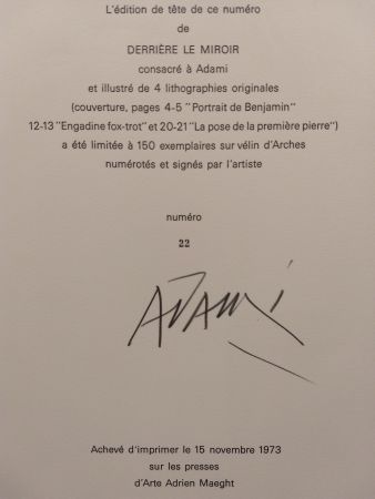 Livre Illustré Adami - Edition Tete DLM 206