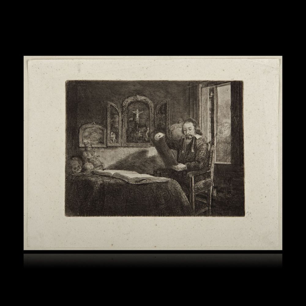 Gravure Rembrandt - El boticario Abraham Francen