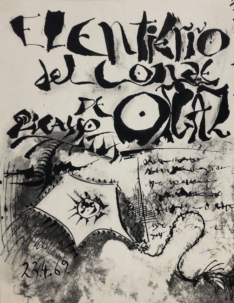 Eau-Forte Picasso - El entierro del Conde Orgaz