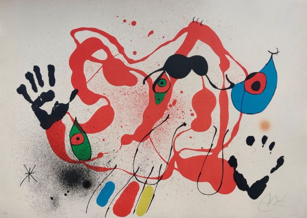 Lithographie Miró - El Marxant de Galls 