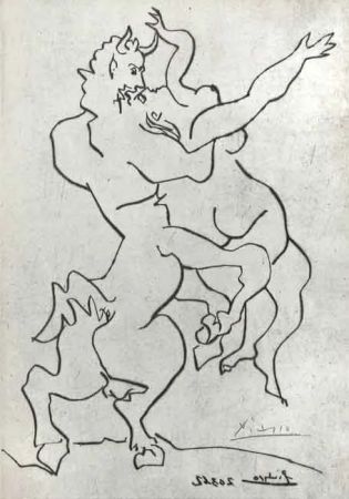 Pointe-Sèche Picasso - El Rapto de Jezabel por Quirón el Centauro II