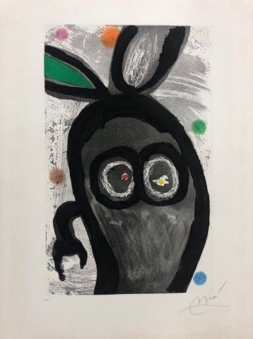 Eau-Forte Et Aquatinte Miró - El rey de los conejos