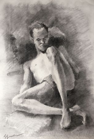 Aucune Technique Bonabel - Eliane Bonabel / Louis-Ferdinand Céline - DESSIN ORIGINAL / ORIGINAL DRAWING - Nu Masculin / Male Nude - 1939