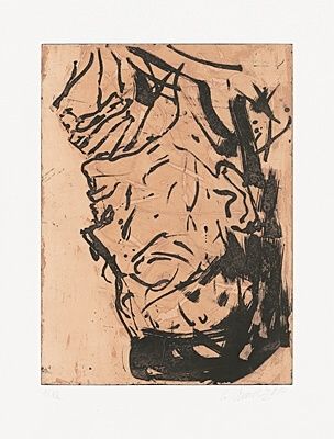 Eau-Forte Et Aquatinte Baselitz - Elke VIII