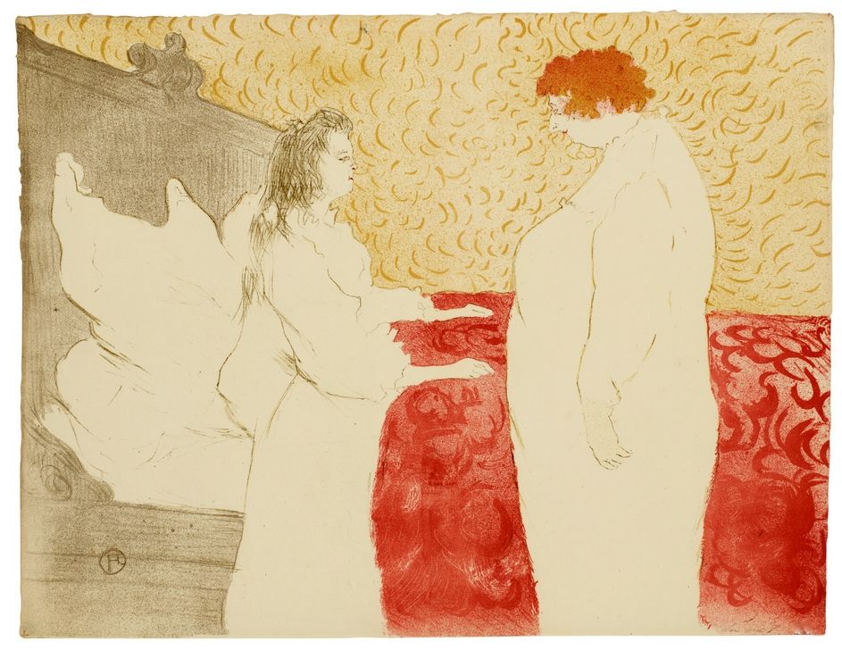 Lithographie Toulouse-Lautrec - Elles