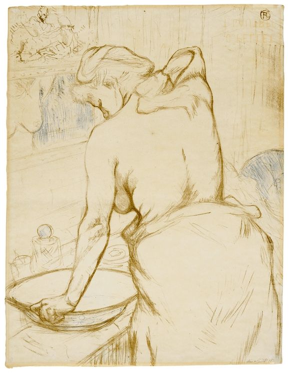 Lithographie Toulouse-Lautrec - Elles