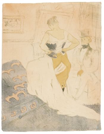 Lithographie Toulouse-Lautrec - Elles