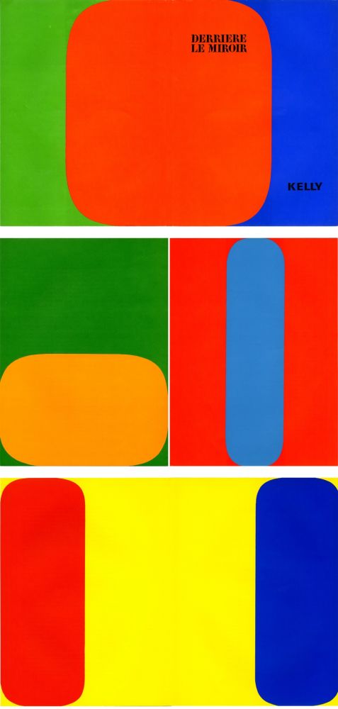 Livre Illustré Kelly - ELLSWORTH KELLY. Derrière Le Miroir n° 149. Octobre-novembre 1964. 5 LITHOGRAPHIES ORIGINALES.