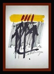 Lithographie Tàpies - ELS MESTRES DE CATALUNYA