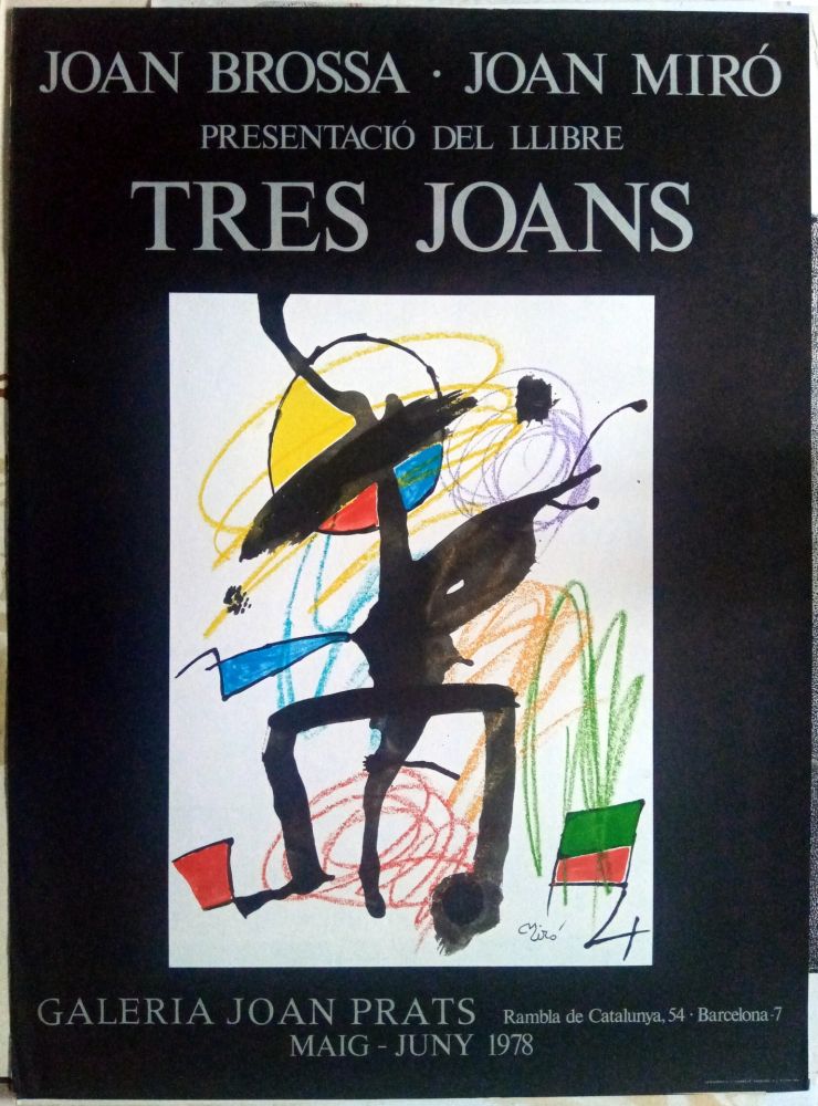 Affiche Miró - Els tres Joans  - Prats - 1978