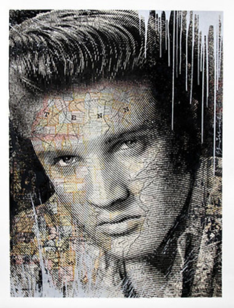 Sérigraphie Mr Brainwash - Elvis – King of Rock Silver