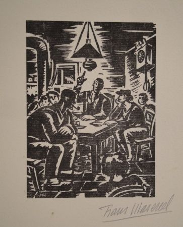 Gravure Sur Bois Masereel - Emile Zola, Germinal