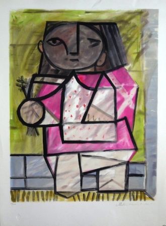 Lithographie Picasso - Enfant en Pied
