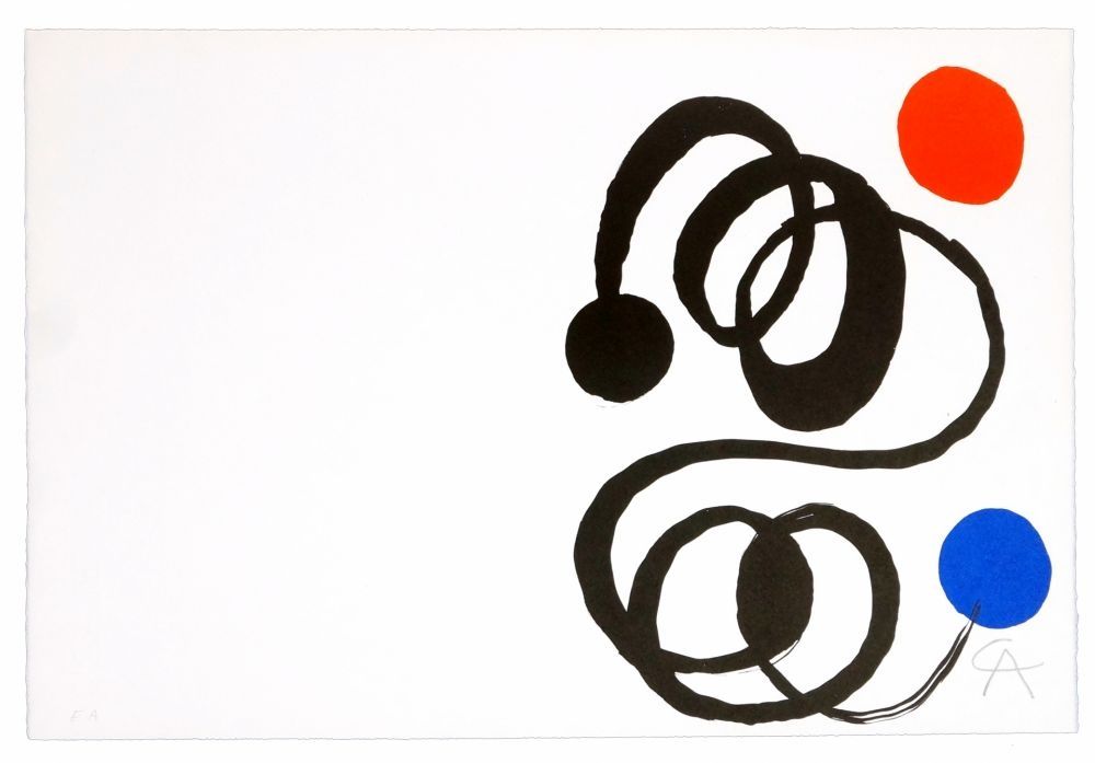 Lithographie Calder - Enfoncez le mot...