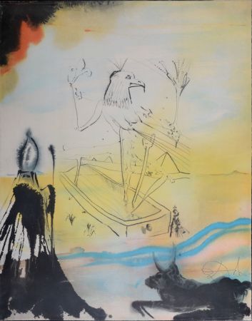 Multiple Dali - Enlisement d'Horus, 1974 - Hand-signed & numbered - One of Salvador Dali's most impressive series!