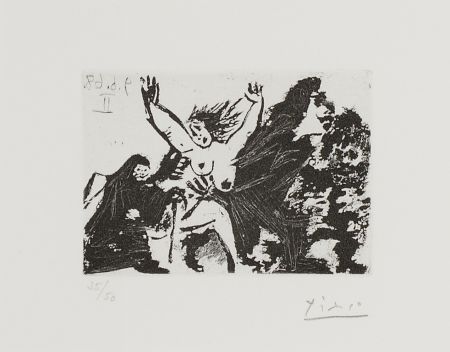 Eau-Forte Et Aquatinte Picasso - Enlèvement, à pied, avec la Célestine 