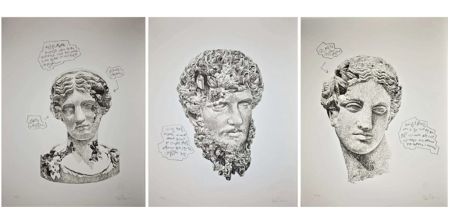 Sérigraphie Arsham - Eroded Classical Prints