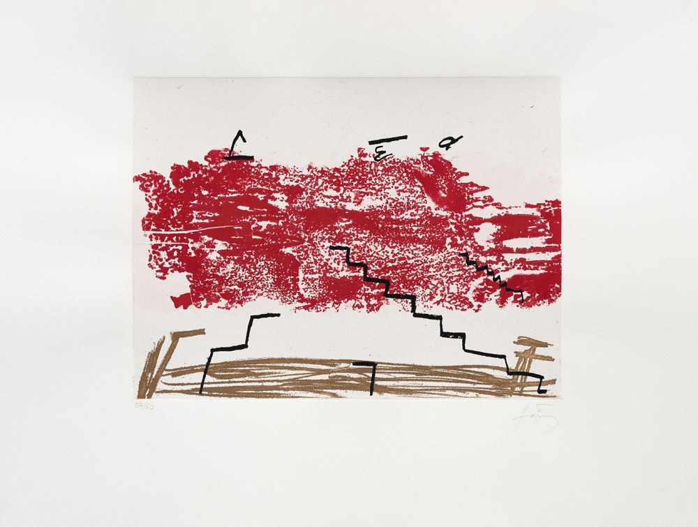 Gravure Tàpies - Escalier