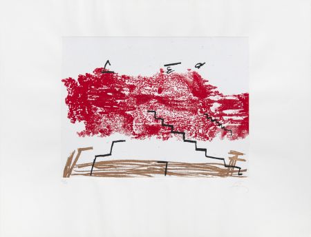 Gravure Tàpies - Escalier 