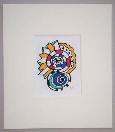 Lithographie Leger - Escargot - 1953