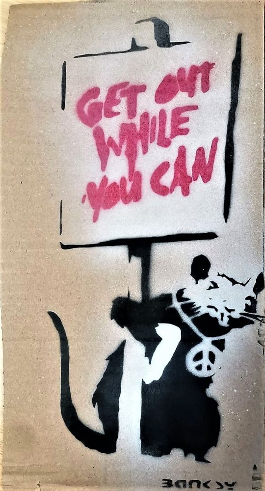 Multiple Banksy - Esci finché puoi...