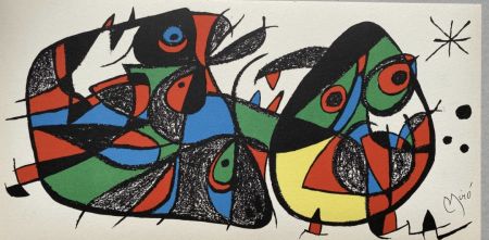 Lithographie Miró - Escultor Italie