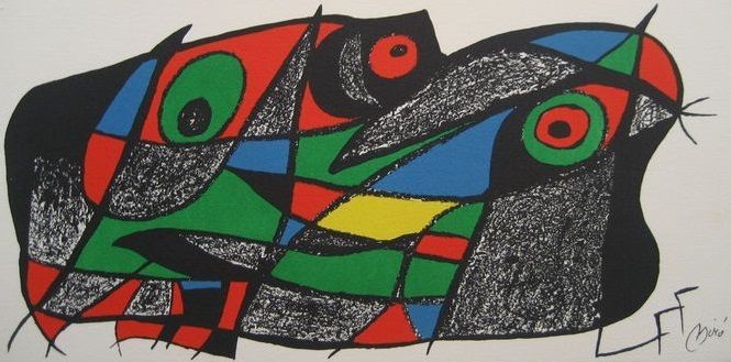 Lithographie Miró - Escultor : Suecia