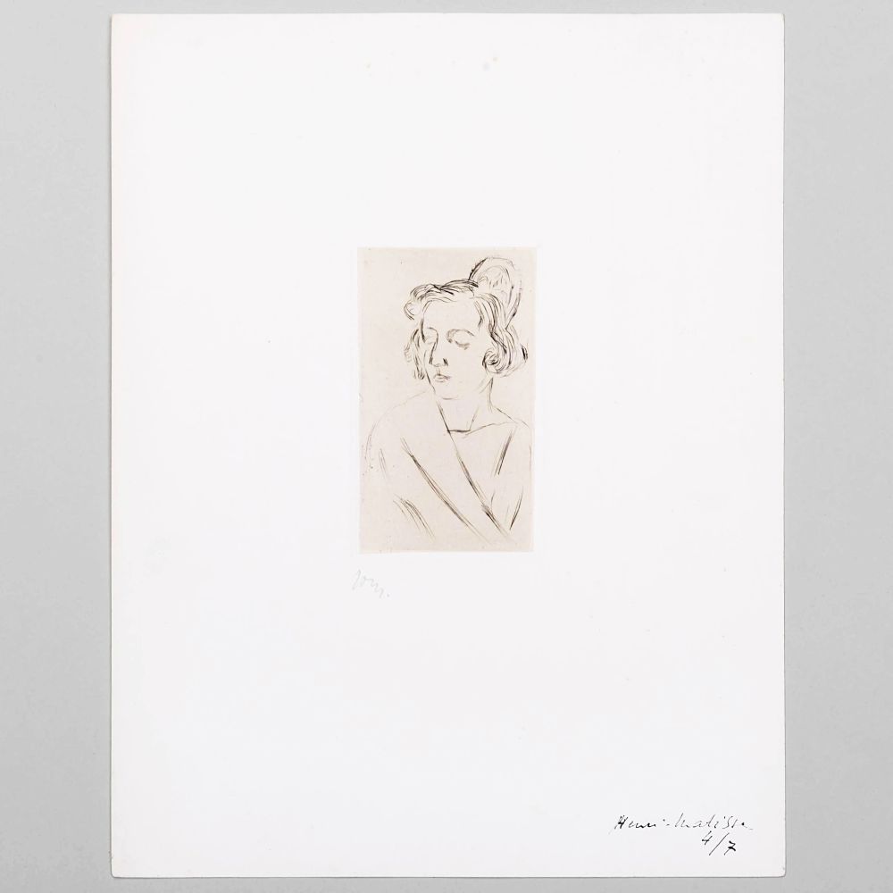 Aucune Technique Matisse - Espagnole au peigne, les yeux baissés