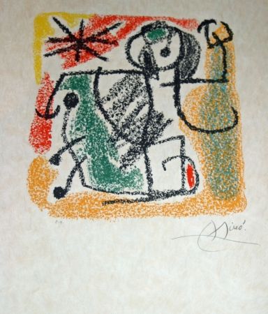 Lithographie Miró - Essences de la terra