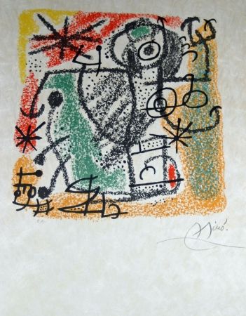 Lithographie Miró - Essences de la terra complete set of 9 lithographs