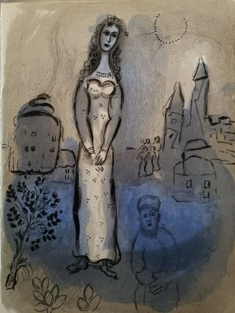 Lithographie Chagall - Esther