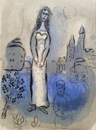 Lithographie Chagall - Esther