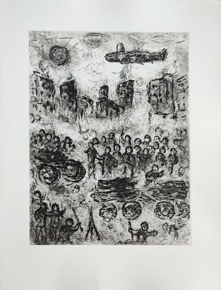 Eau-Forte Chagall - Et sur la terre