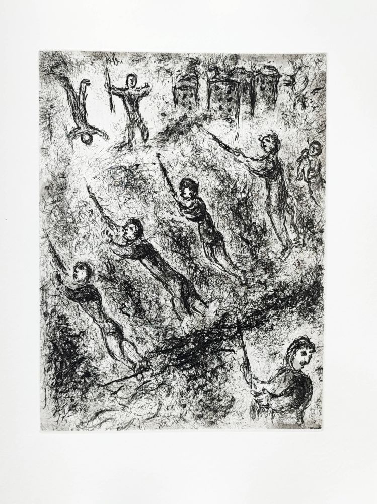 Eau-Forte Chagall - Et sur la terre