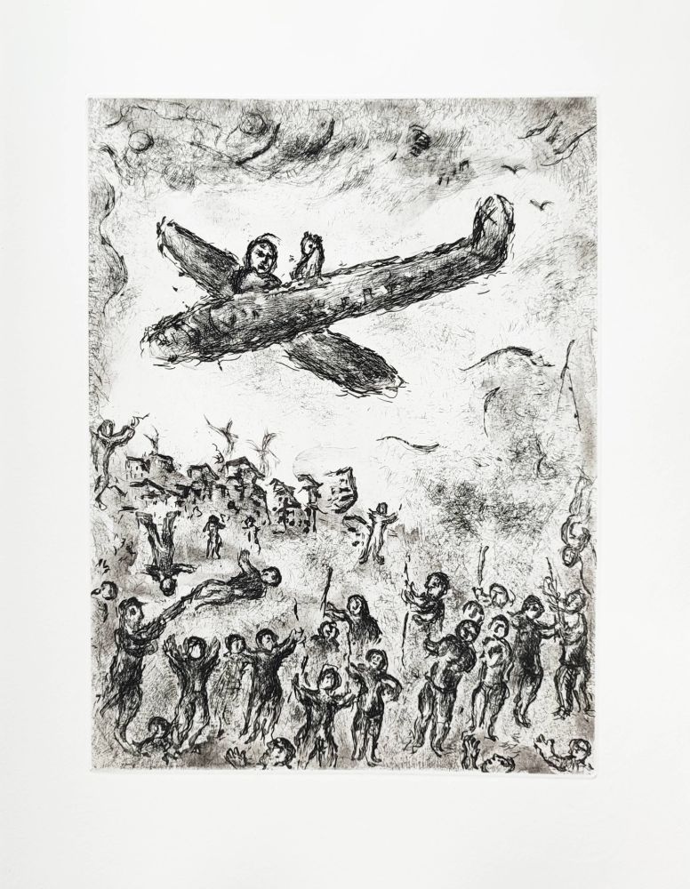Eau-Forte Chagall - Et sur la terre