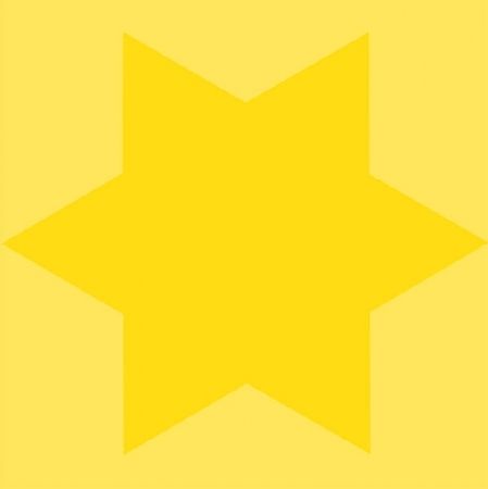 Sérigraphie Mosset - Etoile jaune