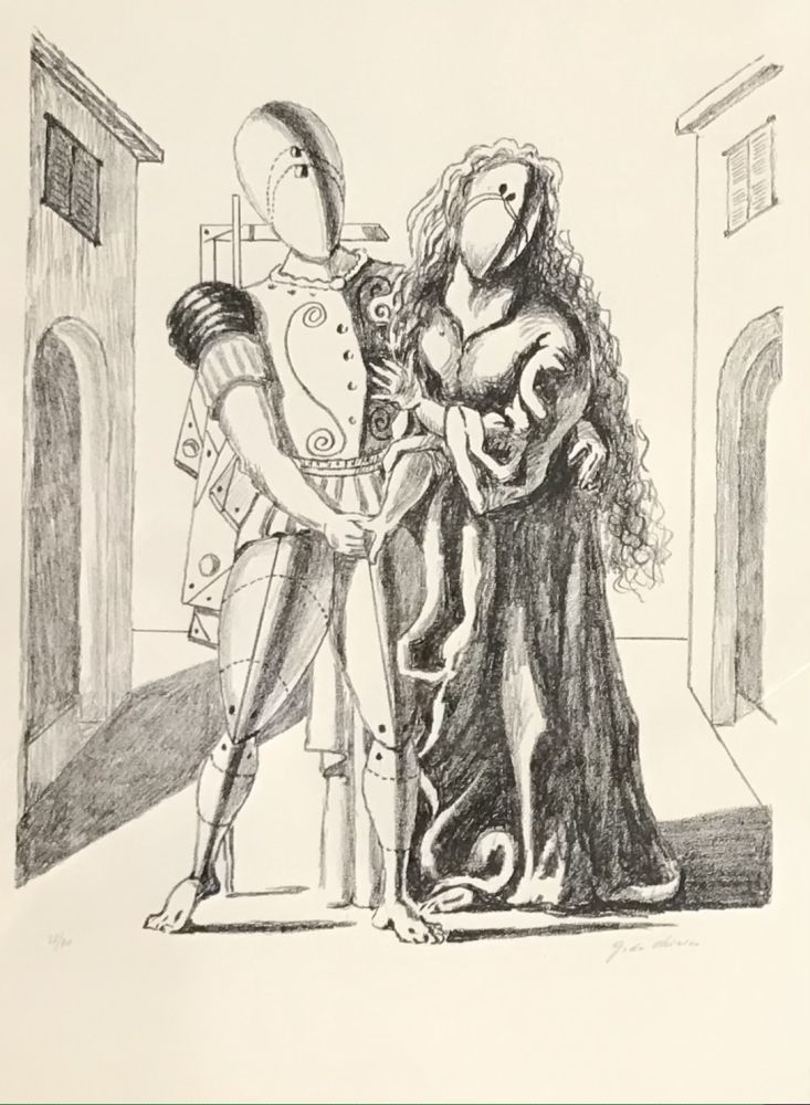 Lithographie De Chirico - Ettore ed Andromaca II